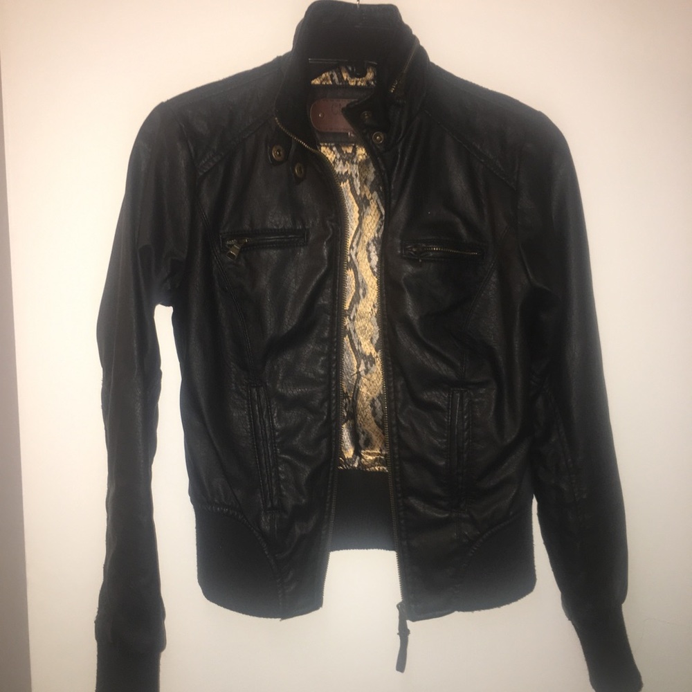 SOLD!! Ci Sono by Cavalini faux leather jacket